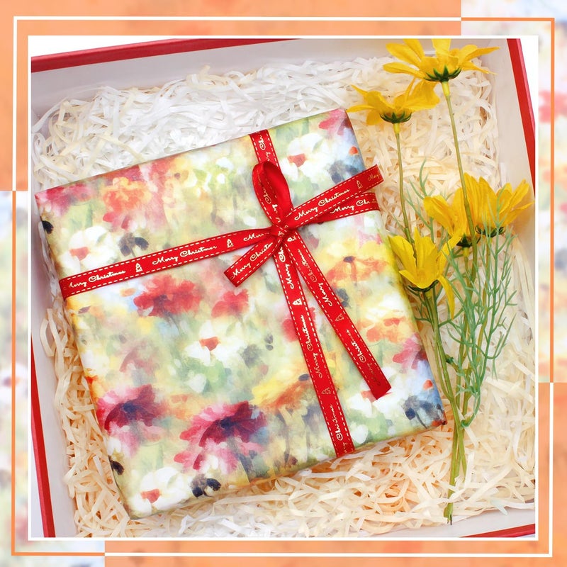 Benvo Floral Tissue Paper 20x29 Inch - 20 Sheets Decoupage Craft Paper for Gift Wrapping, Flower DIY Art Projects, Spring Wedding, Birthday & Baby Shower Decorations(Style J) - Image 5